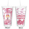 Pink Camo Double Wall Tumbler with Straw - Approval