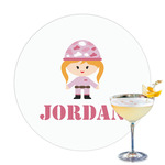 Pink Camo Printed Drink Topper (Personalized)