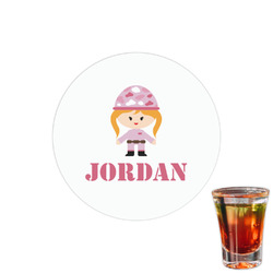 Pink Camo Printed Drink Topper - 1.5" (Personalized)