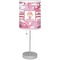 Pink Camo Drum Lampshade with base included