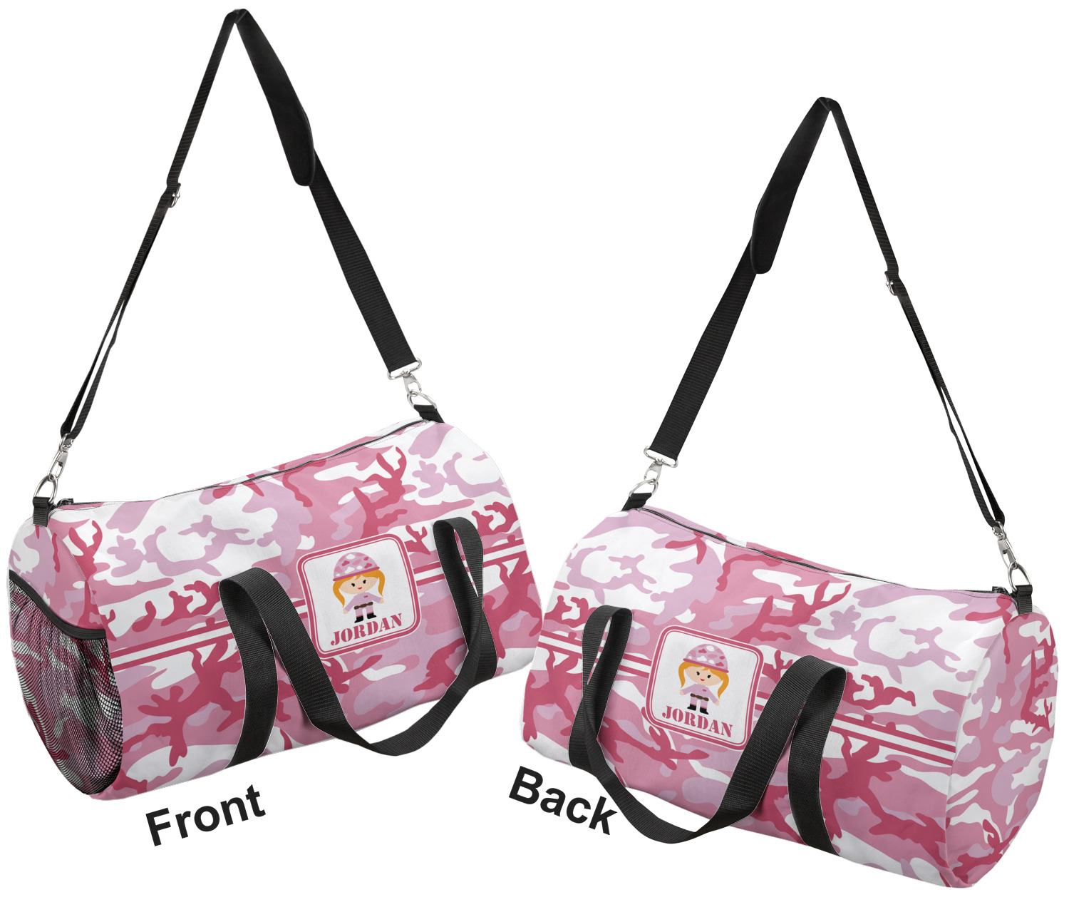 Pink Camo Duffel Bag - Small (Personalized) - YouCustomizeIt