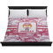 Pink Camo Duvet Cover - King - On Bed - No Prop