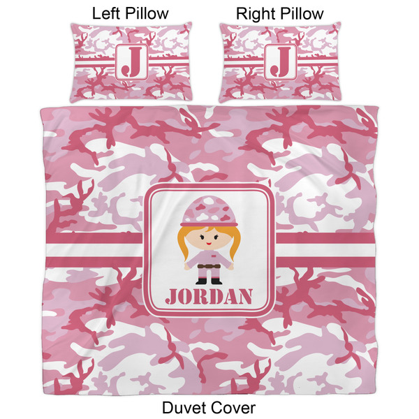Pink Camo Duvet Cover Set - King - Approval