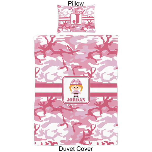 Pink Camo Duvet Cover Set - Twin - Approval