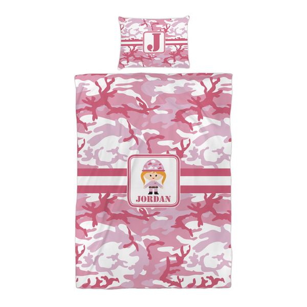 Pink Camo Duvet Cover Set - Twin XL - Alt Approval