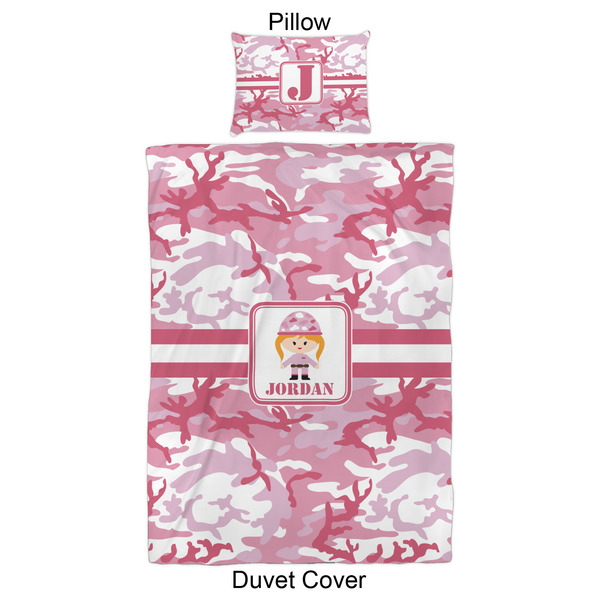 Pink Camo Duvet Cover Set - Twin XL - Approval