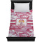 Pink Camo Duvet Cover - Twin - On Bed - No Prop