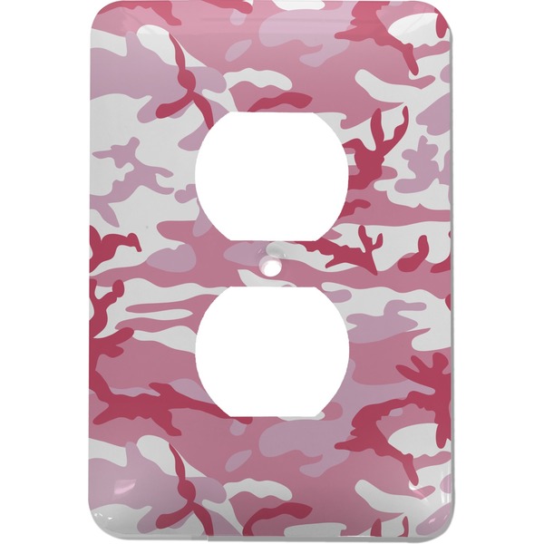 Custom Pink Camo Electric Outlet Plate
