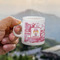 Pink Camo Espresso Cup - 3oz LIFESTYLE (new hand)