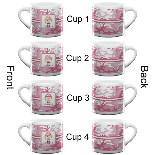 Pink Camo Espresso Cup - 6oz (Double Shot Set of 4) APPROVAL