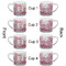 Pink Camo Espresso Cup - 6oz (Double Shot Set of 4) APPROVAL