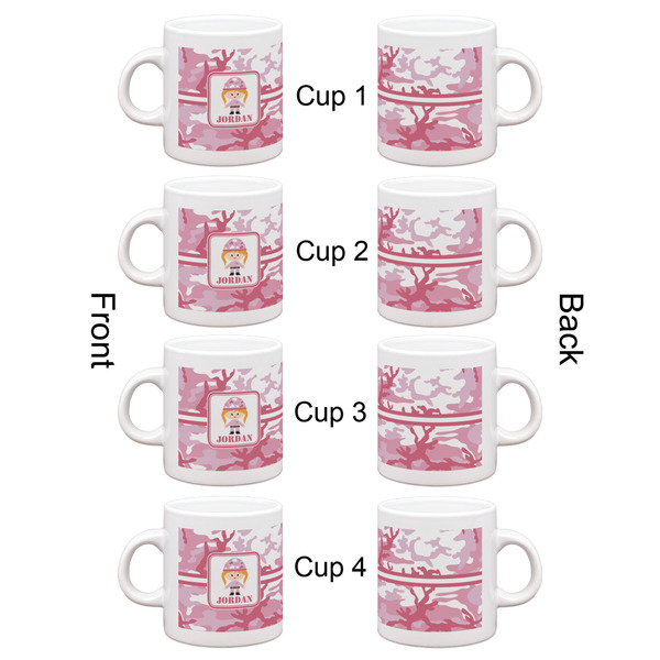 Pink Camo Espresso Cup Set of 4 - Apvl