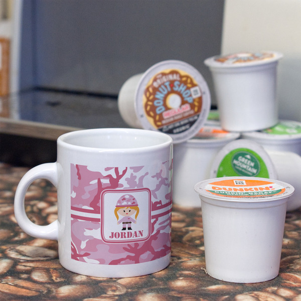 Pink Camo Espresso Cup - Single Lifestyle