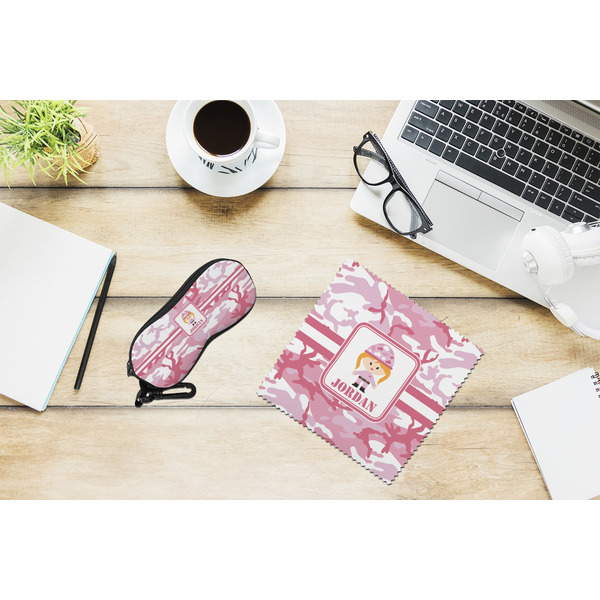 Pink Camo Eyeglass Case and Cloth Set - LIFESTYLE