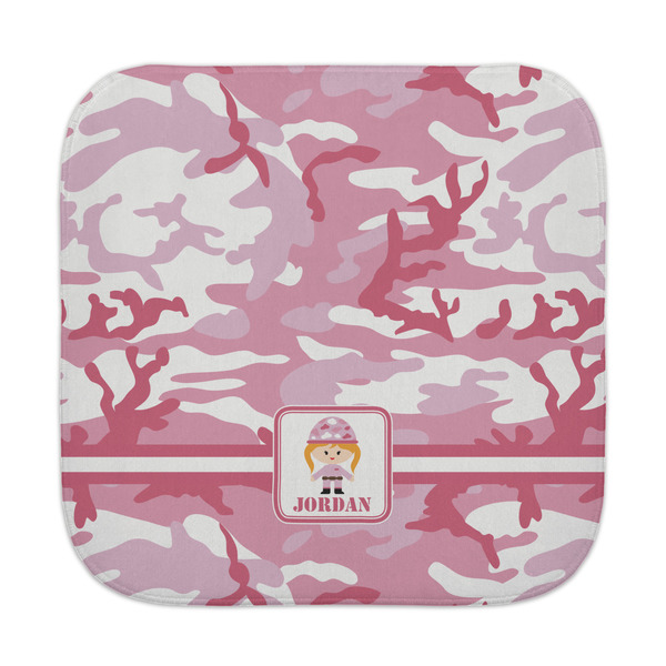 Custom Pink Camo Face Towel (Personalized)