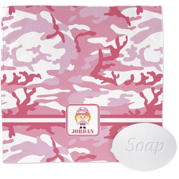 Custom Pink Camo Washcloth (Personalized)