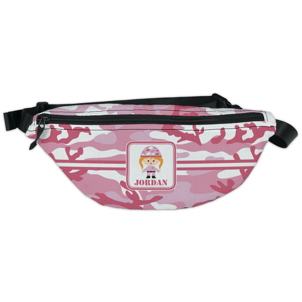 Custom Pink Camo Fanny Pack - Classic Style (Personalized)