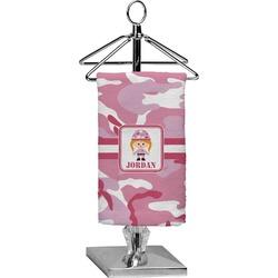 Pink Camo Finger Tip Towel - Full Print (Personalized)