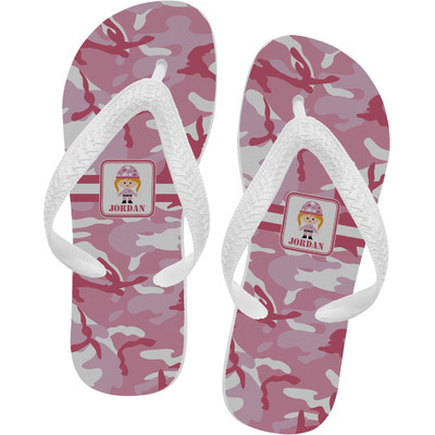 Pink Camo Flip Flops (Personalized)