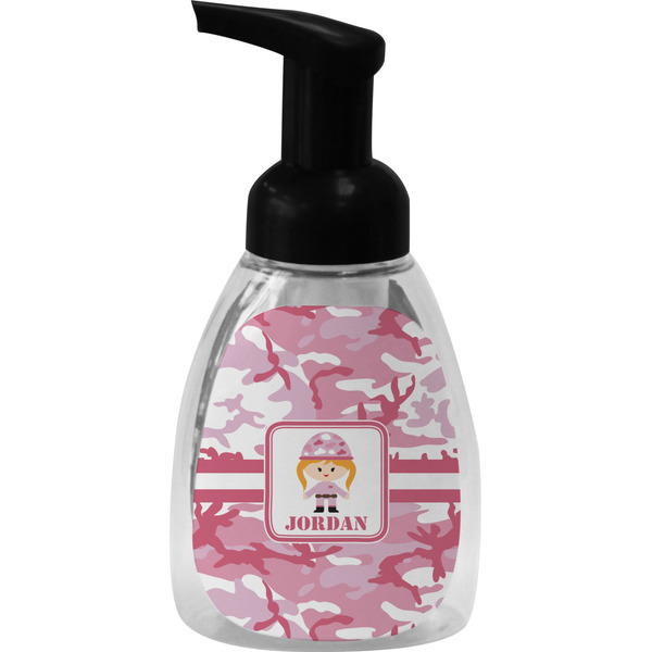 Pink Camo Foam Soap Bottle