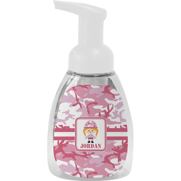 Custom Pink Camo Foam Soap Bottle (Personalized)