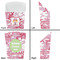 Pink Camo French Fry Favor Box - Front & Back View