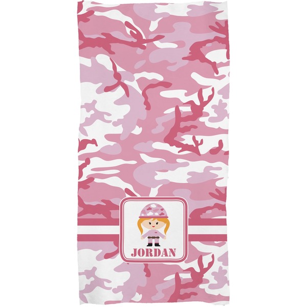 Pink Camo Full Sized Bath Towel - Apvl