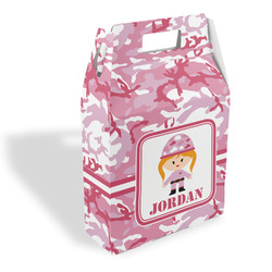Pink Camo Gable Favor Box (Personalized)
