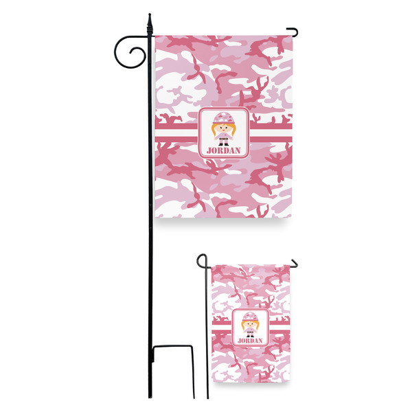 Pink Camo Garden Flag - PARENT/MAIN