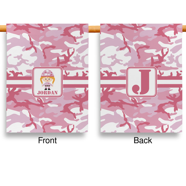 Pink Camo Garden Flags - Large - Double Sided - APPROVAL