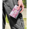 Pink Camo Genuine Leather Womens Wallet - In Context