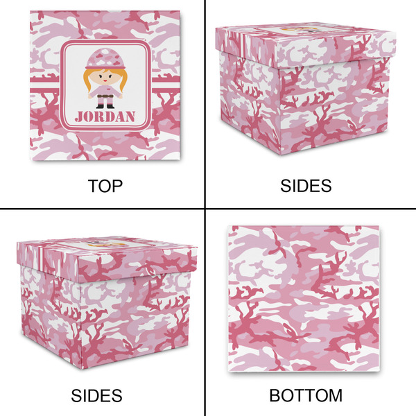 Pink Camo Gift Boxes with Lid - Canvas Wrapped - Medium - Approval