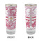 Pink Camo Glass Shot Glass - 2 oz - Single - APPROVAL