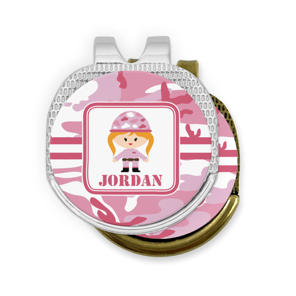 Pink Camo Golf Ball Marker Hat Clip - PARENT/MAIN