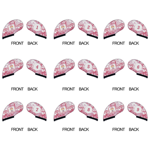 Pink Camo Golf Club Covers - APPROVAL (set of 9)