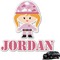 Pink Camo Graphic Car Decal (Personalized)