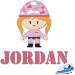 Pink Camo Graphic Iron On Transfer - Up to 6"x6" (Personalized)