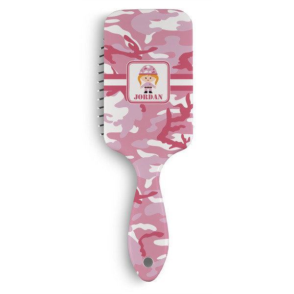 Custom Pink Camo Hair Brushes (Personalized)