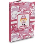Pink Camo Hardbound Journal - 7.25" x 10" (Personalized)