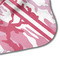 Pink Camo Hooded Baby Towel- Detail Corner