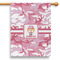 Pink Camo 28" House Flag (Personalized)