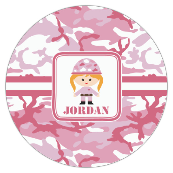 Pink Camo Icing Circle - XSmall - Single