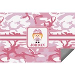 Pink Camo Indoor / Outdoor Rug - 2'x3' (Personalized)