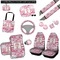 Pink Camo Interior Car Accessories