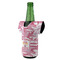 Pink Camo Jersey Bottle Cooler - ANGLE (on bottle)