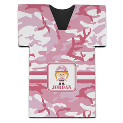 Pink Camo Jersey Bottle Cooler (Personalized)