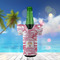 Pink Camo Jersey Bottle Cooler - LIFESTYLE