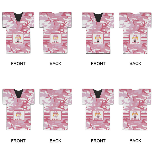 Pink Camo Jersey Bottle Cooler - Set of 4 - APPROVAL