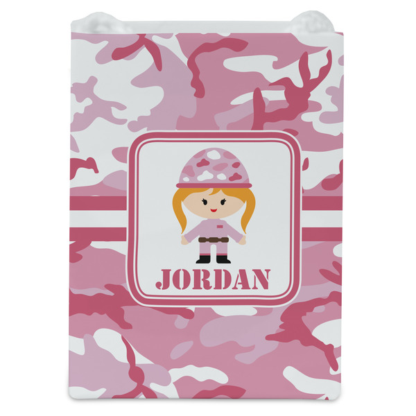 Pink Camo Jewelry Gift Bag - Matte - Front