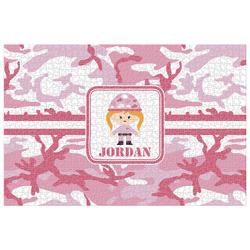Pink Camo 1014 pc Jigsaw Puzzle (Personalized)